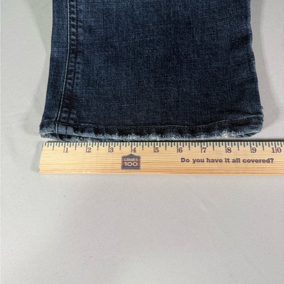 TK Axel Slim Boot Jeans 34x32 Medium Dark Wash Bootcut Denim Mens - Picture 15 of 16